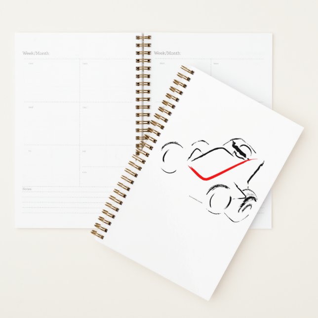 Agenda Sprintcar 01 Preto e Vermelho (Exibição)