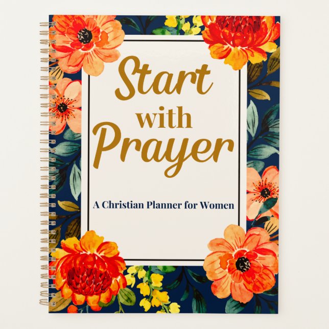Agenda Start with Prayer Christian Planner for Women (Frente)