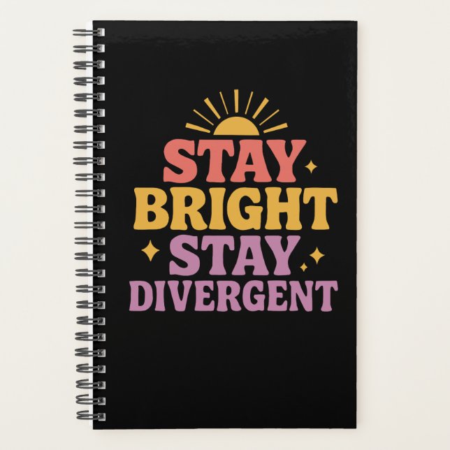 Agenda Stay Bright, Stay Divergent (Frente)