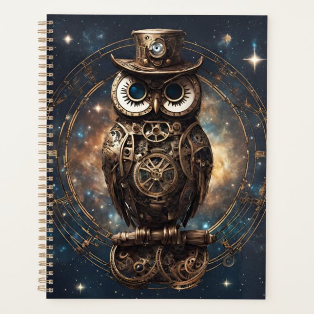 Agenda Steampunk Owl (Frente)