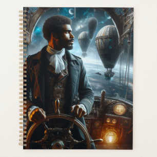Agenda Steampunk Vintage Comandante do Ar Espacial Vitori