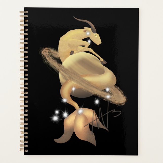 Agenda Stellar Capricorn Saturn Zodiac (Frente)