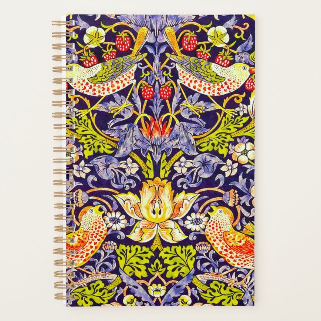 Agenda Strawberry Thef Birds William Morris (Frente)