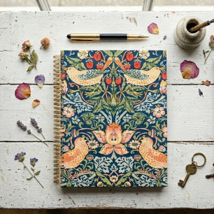 Agenda Strawberry Thief William Morris Colorful Planner 