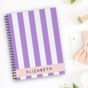 Agenda Stripes Roxas, Padrões Retirados, Linhas, Seu Nome