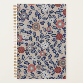 Agenda Stunning Teal and Magenta Foliage Pattern 