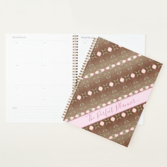 Agenda Sua Planejadora Perfeita Com Acentos Rosa (Exibição)
