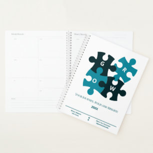Agenda Sua Viagem, Treinador em Vida Teal Bold e Bright