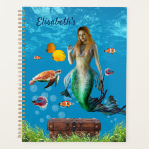 Agenda Submarino Sereia Treasure Hunt Fantasy Blue
