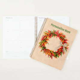 Agenda Sudoeste do Chile Ristra Wreath no Adobe Wall
