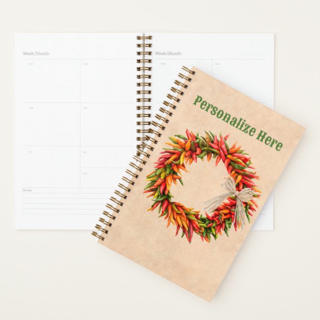 Agenda Sudoeste do Chile Ristra Wreath no Adobe Wall (Exibição)