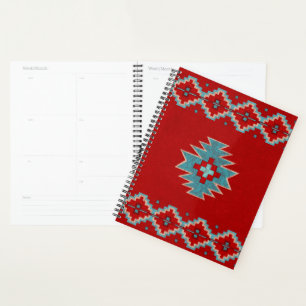 Agenda Sudoeste Mesas Vermelho e Turquesa