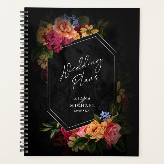Agenda Sultry Nights Floral Wedding ID829 (Frente)