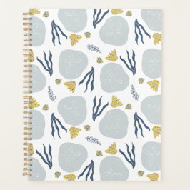 Agenda Summer Sand Dollar Seashells Beach Patterne