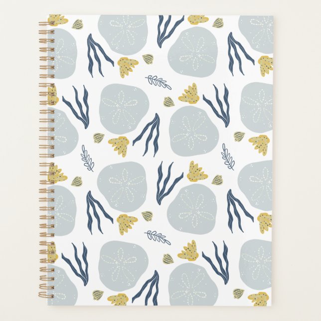 Agenda Summer Sand Dollar Seashells Beach Patterne (Frente)