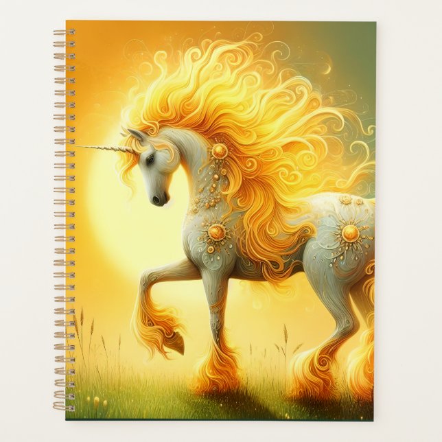 Agenda Sun Unicorn em chamas (Frente)