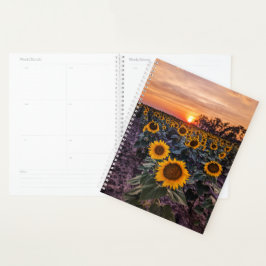 Agenda Sunflower Sunset Planner