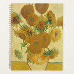 Agenda Sunflowers 1888 by Vincent van Gogh<br><div class="desc">Vincent Willem van Gogh (Dutch: [ˈvɪnsɛnt ˈʋɪləɱ vɑŋ ˈɣɔx] (listen);[note 1] 30 March 1853 – 29 July 1890) was a Dutch Post-Impressionist painter who posthumously became one of the most famous and influential figures in the history of Western art. In a decade, he created about 2, 100 artworks, including around...</div>