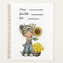 Agenda  Sunflowers Book Cover Planner
