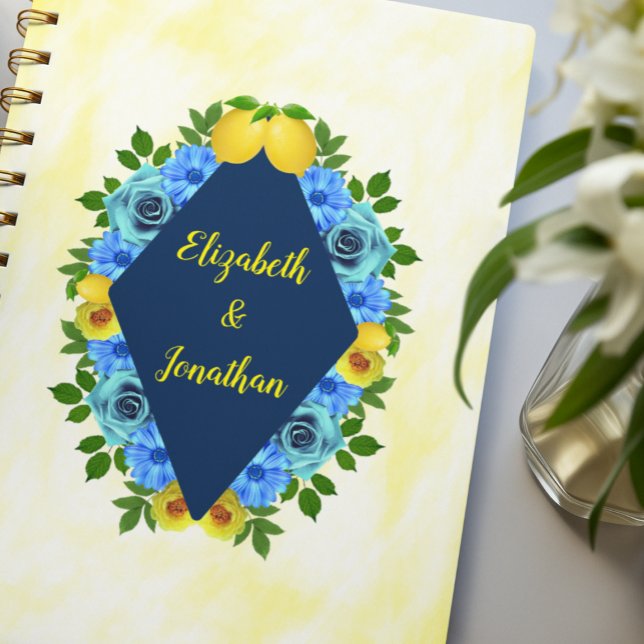 Agenda Sunny Lemon Floral Wedding (Criador carregado)