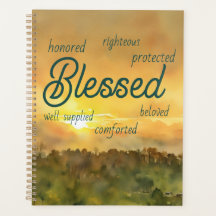 Sunset Affirmations Planner