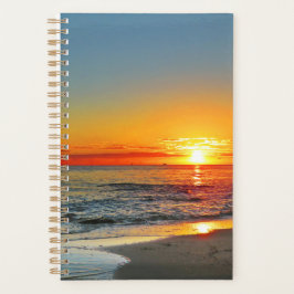 Agenda Sunset de praia tropical