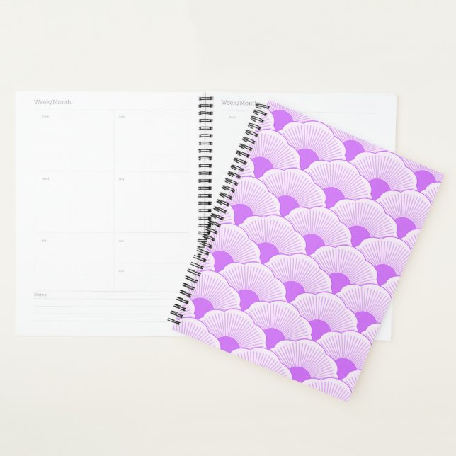 Agenda Sunset, violeta tonal, textura concreta (Exibição)