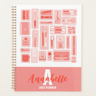 Agenda Suprimentos De Arte Em Branco Ilustrados