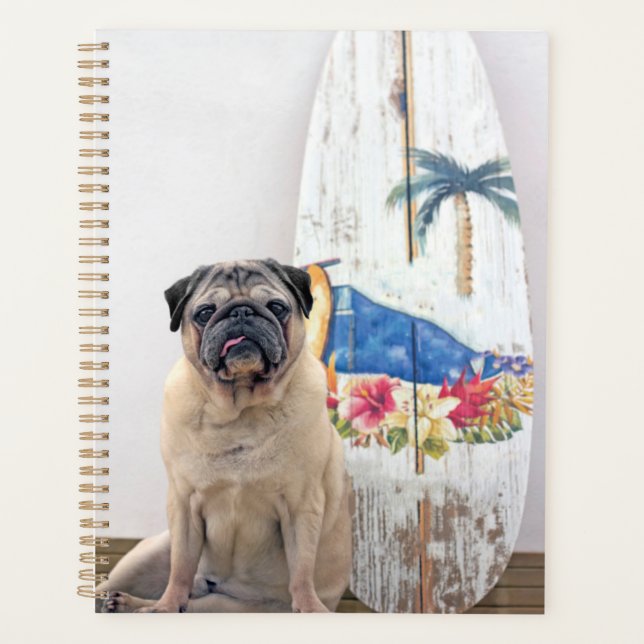 Agenda Surf Pug (Frente)