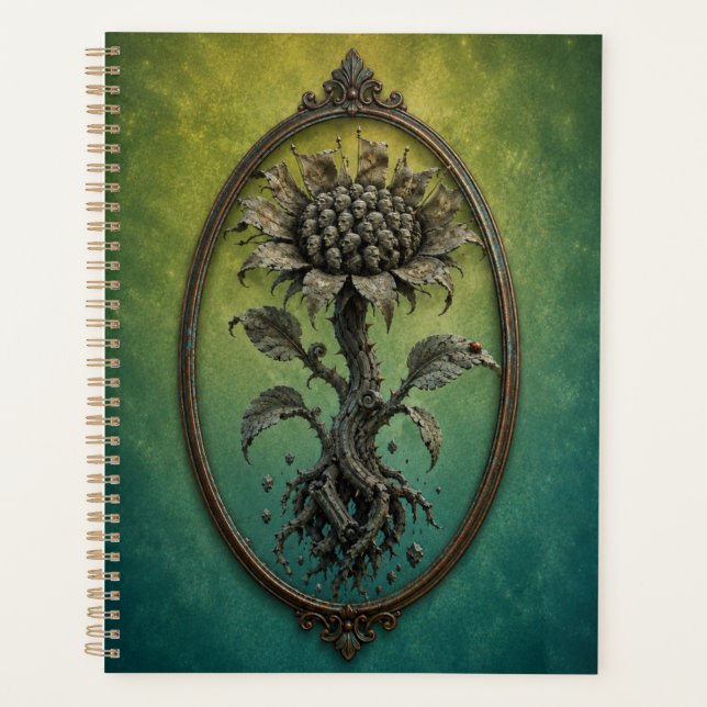 Agenda Surreal Many Faces Flower Notebook (Frente)