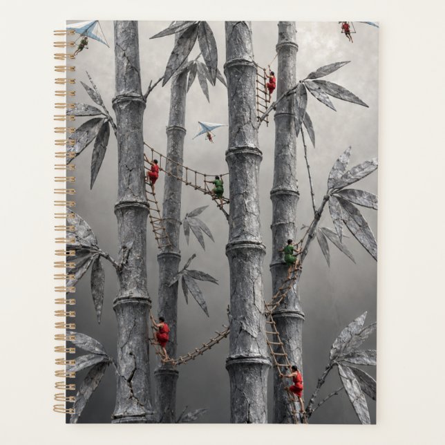 Agenda Surreal Stone Bamboo Adventure Hardcover Notebook (Frente)