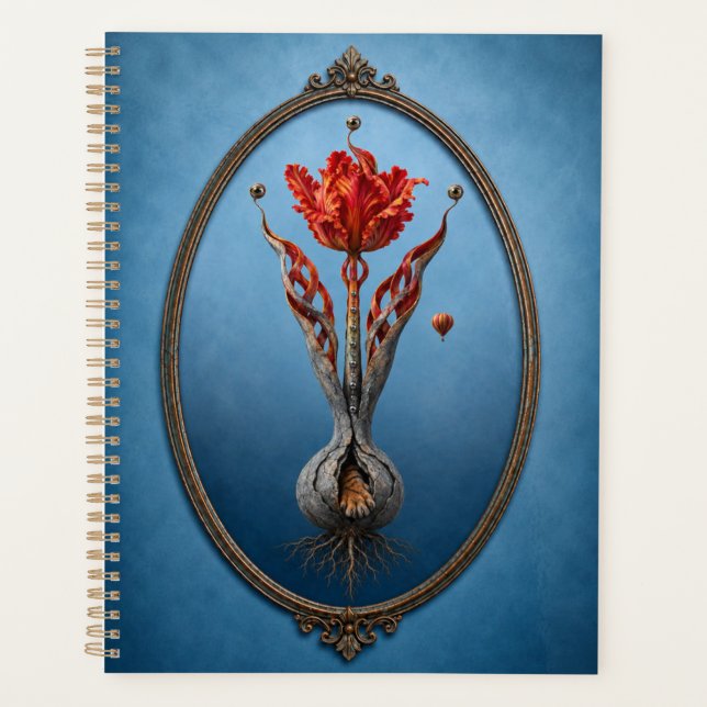 Agenda Surreal Tulip Fantasy Hardcover Notebook (Frente)