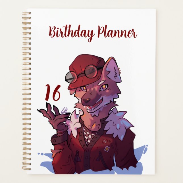 Agenda Sweet 16 memories wolf (Frente)