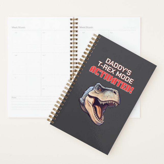 Agenda T-Rex Dad Mode Activated dinosaur meme  (Exibição)