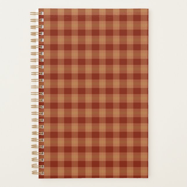 Agenda Tan Tartan Planner  (Frente)