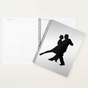 Agenda Tango Dancers Silhouette 2 Silver
