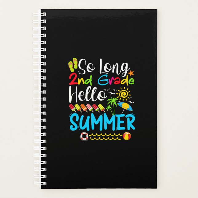 Agenda Tão Longo segundo De Grau Olá Verão Do Dia Passado (Frente)