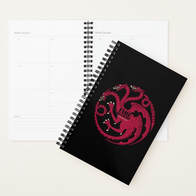 Agenda Targaryen Sigil - Fire & Blood (Exibição)
