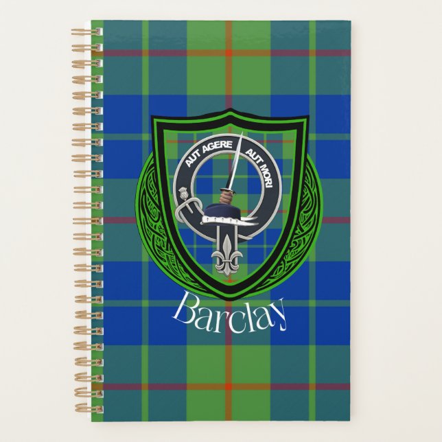 Agenda Tartan e Brasão do Clã Escocês Barclay (Frente)