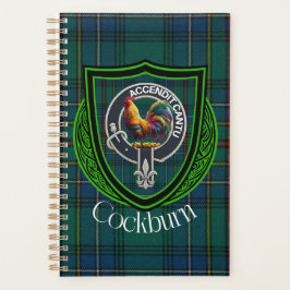 Agenda Tartan e Brasão do Clã Escocês Cockburn