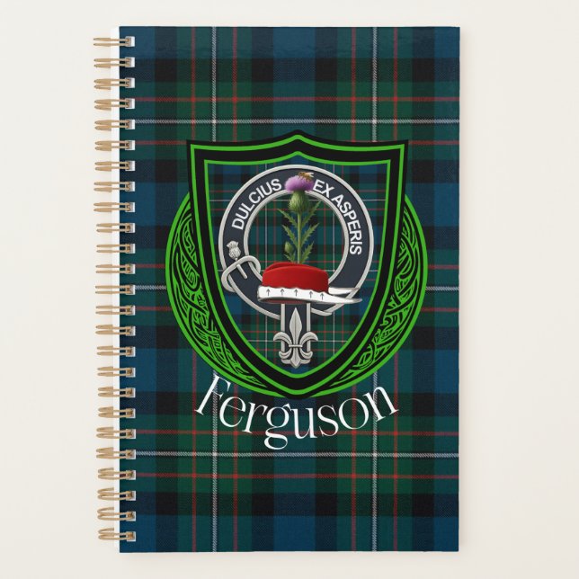 Agenda Tartan e Brasão do Clã Escocês Ferguson (Frente)