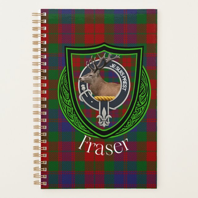 Agenda Tartan e Brasão do Clã Escocês Fraser (Frente)