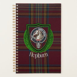 Agenda Tartan e Brasão do Clã Escocês Hepburn