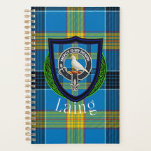 Tartan e Brasão do Clã Escocês Laing