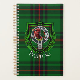 Agenda Tartan e Brasão do Clã Escocês Primrose
