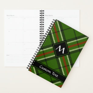 Agenda Tartan Verde, Preto, Vermelho e Branco