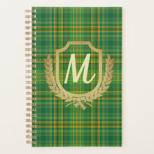 Agenda Tartan Verde Rico (Xadrez) Personalizado