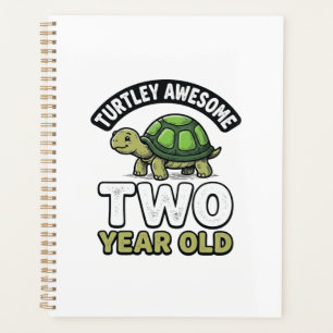 Agenda Tartaruga Dois Anos de Aniversário Vintage Gravura