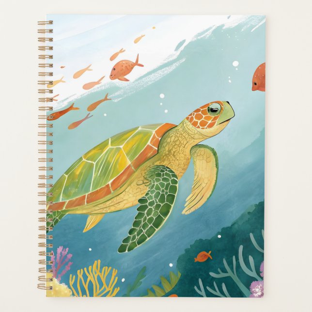 Agenda Tartaruga Pintura (Frente)