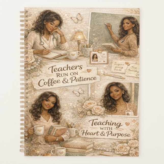 Agenda Teachers run on coffee and patience  (Frente)